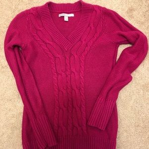 B1G1 1/2 off ☺️ Pink cable knit sweater